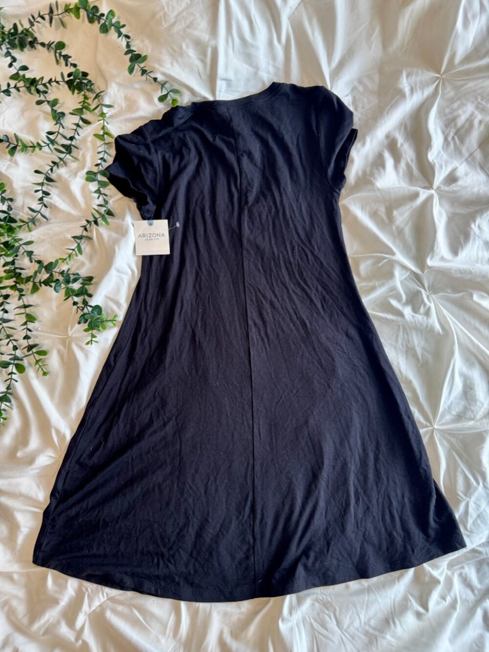 NWT Soft & Comfy Black T-Shirt Dress - Size XS - Picture 4 of 7